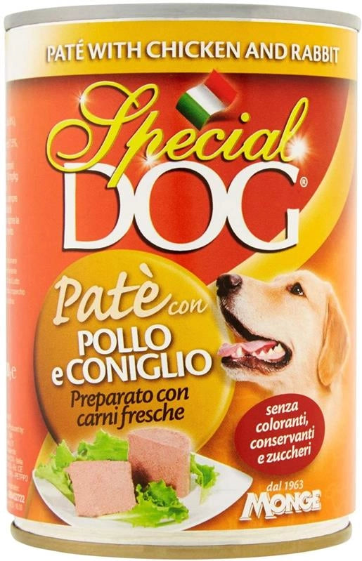 SPECIAL DOG PATÈ 400 GR POLLO E CONIGLIO