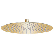 Soffione doccia a pioggia soffione doccia a spruzzo doccetta accessorio da bagno acciaio inox 30 cm rotondo oro 02_0002087