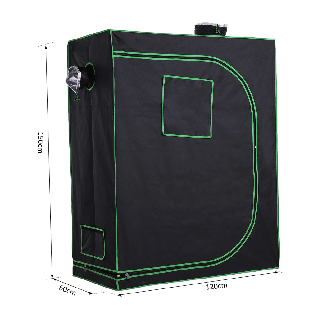 Serra Idroponica in Mylar ¨C zephmum ¨C Nero, 120x60x150cm