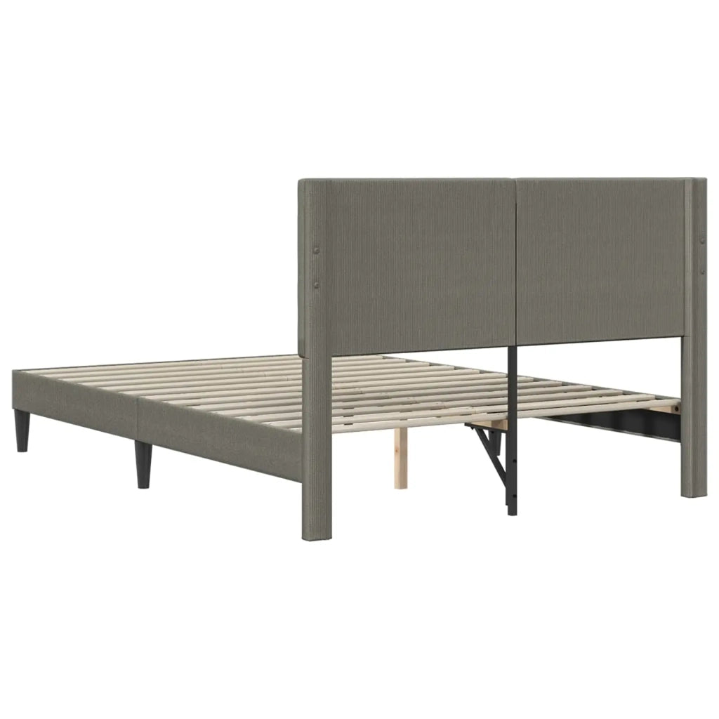 Struttura del letto Grigio Chiaro 160 x 200 cm Tessuto in Cords 42027736