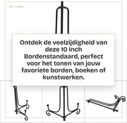 Supporto per Display in Acciaio di Alta Qualità - Supporto per Tavolo - Standard per Esposizione - Supporto per Tavolo - Solido - Adatto per Piastre/Fotografie - Standard per Esposizione 

Modello: 
Specifica: 
Codice Prodotto: