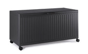 Baule Contenitore da Esterno 141,6x72x70h cm Apertura Facile e Ruote in Alluminio Ocean S Antracite