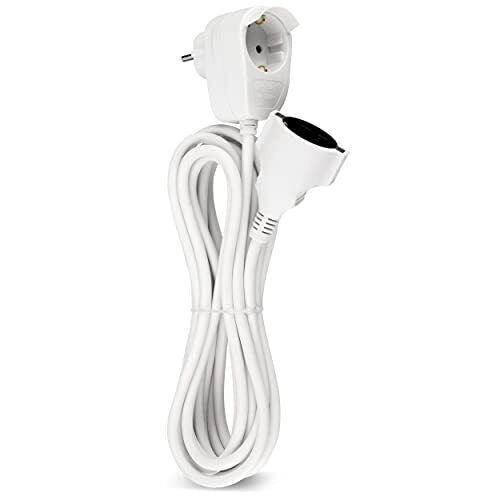 REV 0016150114 prolunghe e multiple 5 m 2 presa(e) AC Interno Bianco