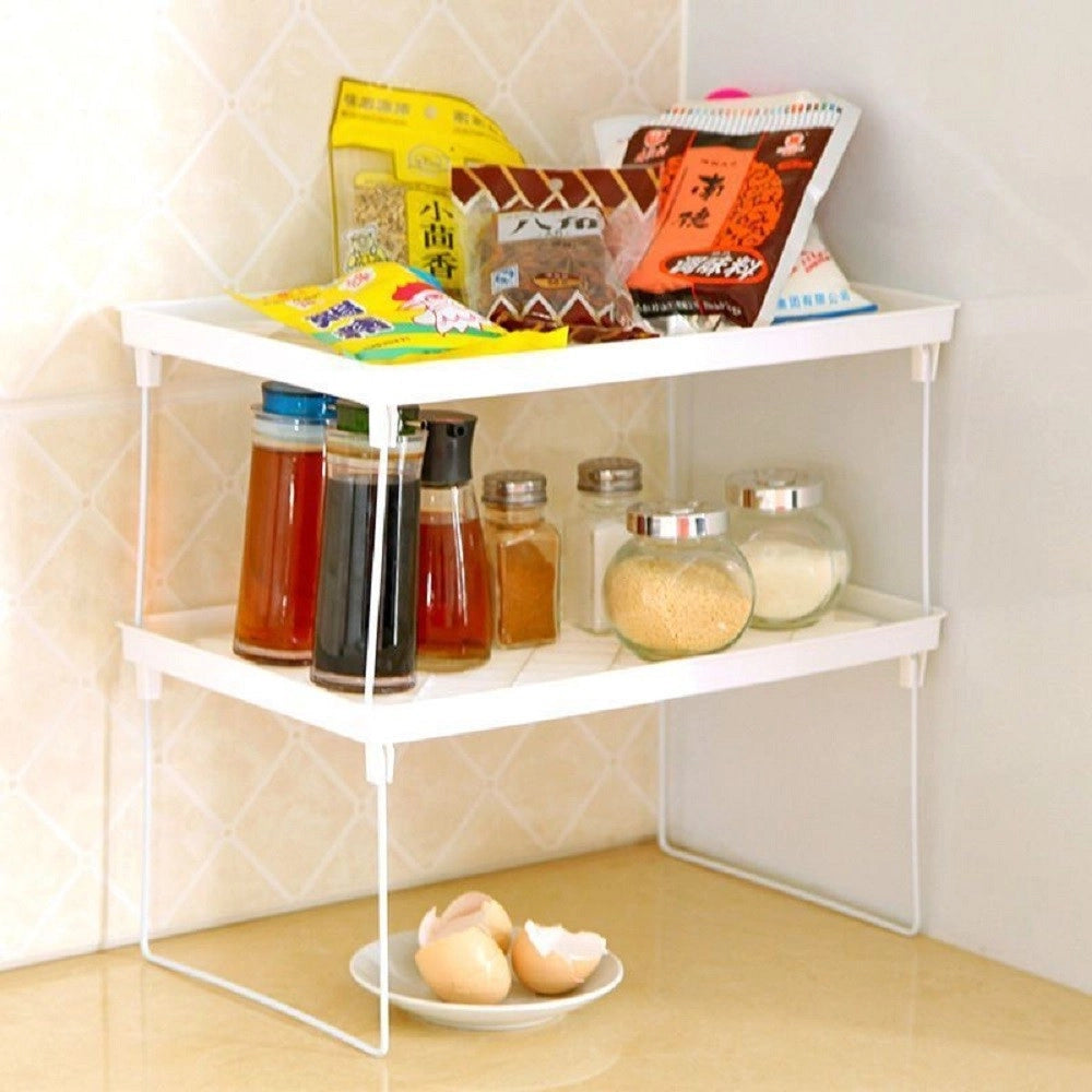 Trade Shop - Porta Stoviglie Mensole Accessori Salvaspazio Per Cucina Ripiano Componibile -