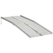 Rampa per Sedia a Rotelle in Lega di Alluminio Antiscivolo Capacità 272kg, 183x72x5cm