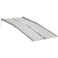Rampa per Sedia a Rotelle in Lega di Alluminio Antiscivolo Capacità 272kg, 183x72x5cm
