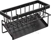 Organizzatore della vasca da bagno in acciaio inossidabile - scarico autonomo - supporto per spugne - supporto per asciugamani - supporto per spugne per bagno e cucina con funzione goffredo magnetica