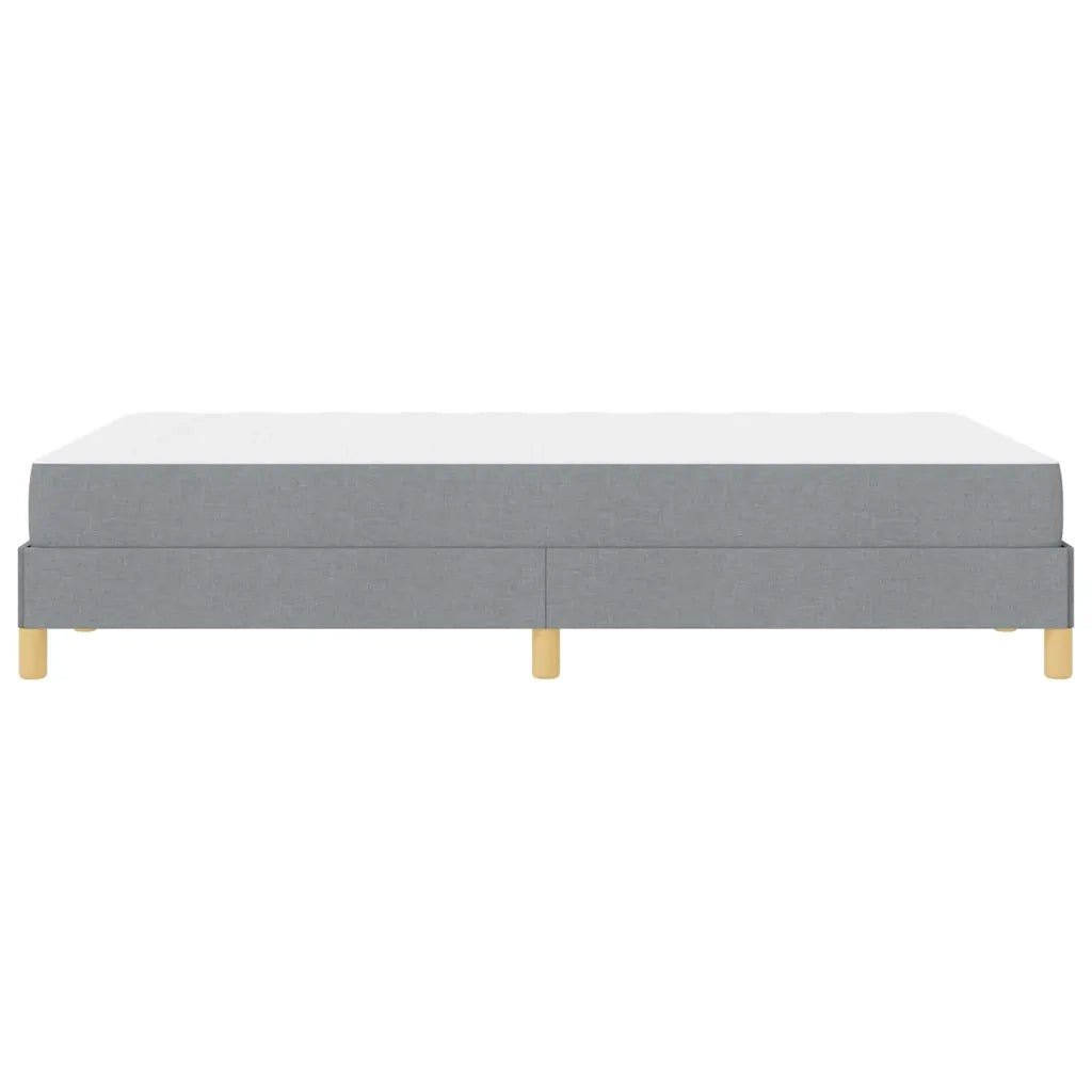 vidaXL Letto a molle Grigio chiaro e Marrone 120 x 190 cm