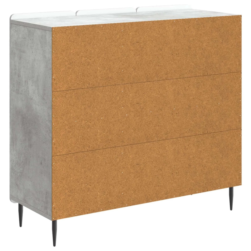 Credenza Grigio Cemento 89 x 34,5 x 82 cm Legno ingegnerizzato 894418