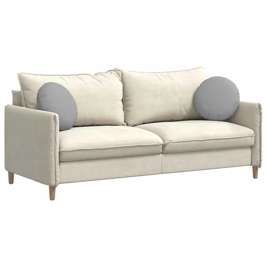 Cuscini per Seduta 2 pz | Cuscini per sedie Grigio Nuvola ?40 x 13 cm Tessuto