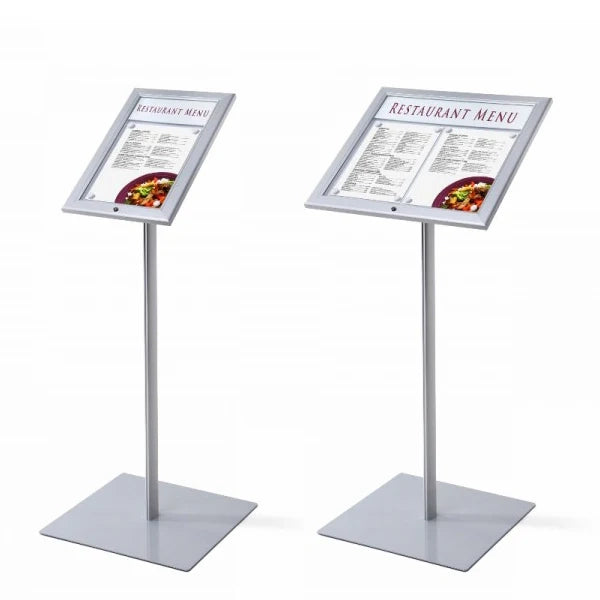 Leggio Porta menu per Esterni personalizzabile Ristoranti Alberghi Aziende - 2 A4 LED