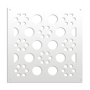 POINTS - Pannello in PVC traforato - Parasole Misura: 73x73 cm, Colore: bianco