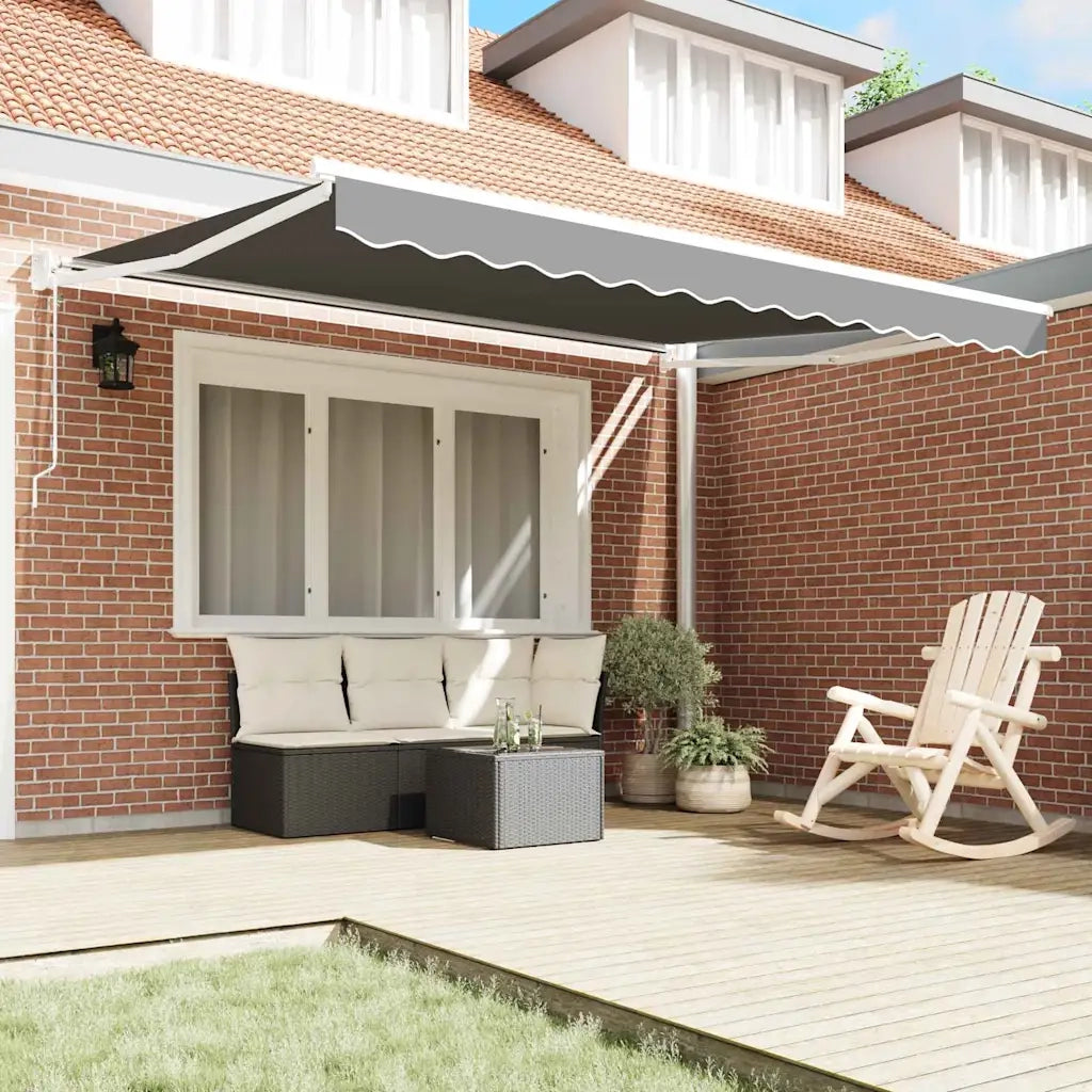 Tenda da Sole Bianco 3,5 x 2,5 m Metallo