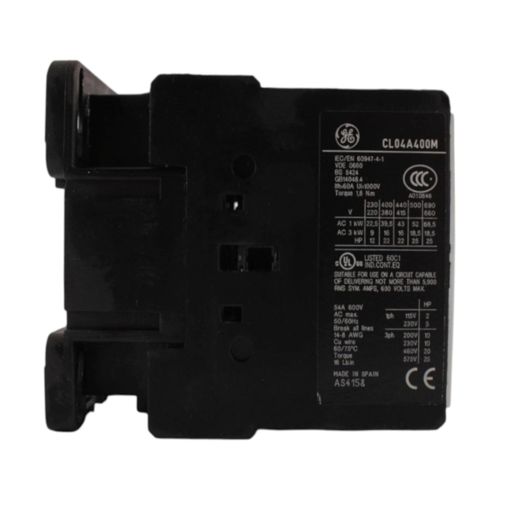 Contattore 4 poli 60A 24VCA 50/60HZ GE Power