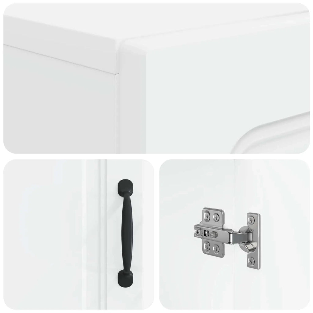 Armadio da Bagno con Ripiano Aperto UTRECHT Bianco 897695