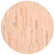 Piano per Tavolo | Superficie Tavolo | Piano Scrivania ?70x1,5 cm Rotondo in Legno Massello di Faggio