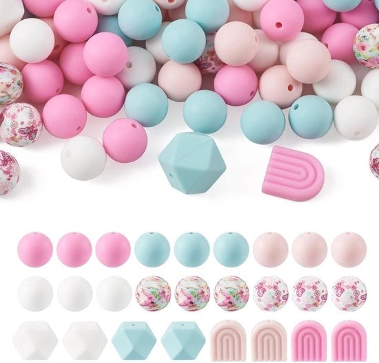 Set di catenelle in silicone a 78 pezzi - arco a sei punte - accessori per gioielli - set di catenelle - alta qualità