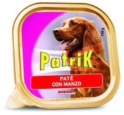 Patè per Cani ''Patrik'' Gusto Manzo Gr. 150 22 Pezzi Morando