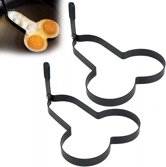 Frittella antiaderente - Anello in acciaio inossidabile con manico per uova