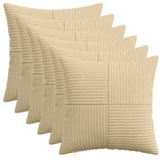 Federa 6 pcs ALMELO Grigio Verde 50 x 50 cm corduroy 914903