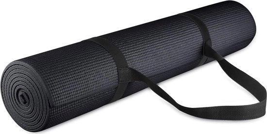 Mat di yoga multifunzionale con cinturino di trasporto - alta densità antiscivolo con cinturino di trasporto 

Specifica tecnica: 
- Materiale: PVC
- Dimensioni: 183 x 61 x 4 cm
- Peso: 2,5 kg
- Resistenza: 600 kg/mq