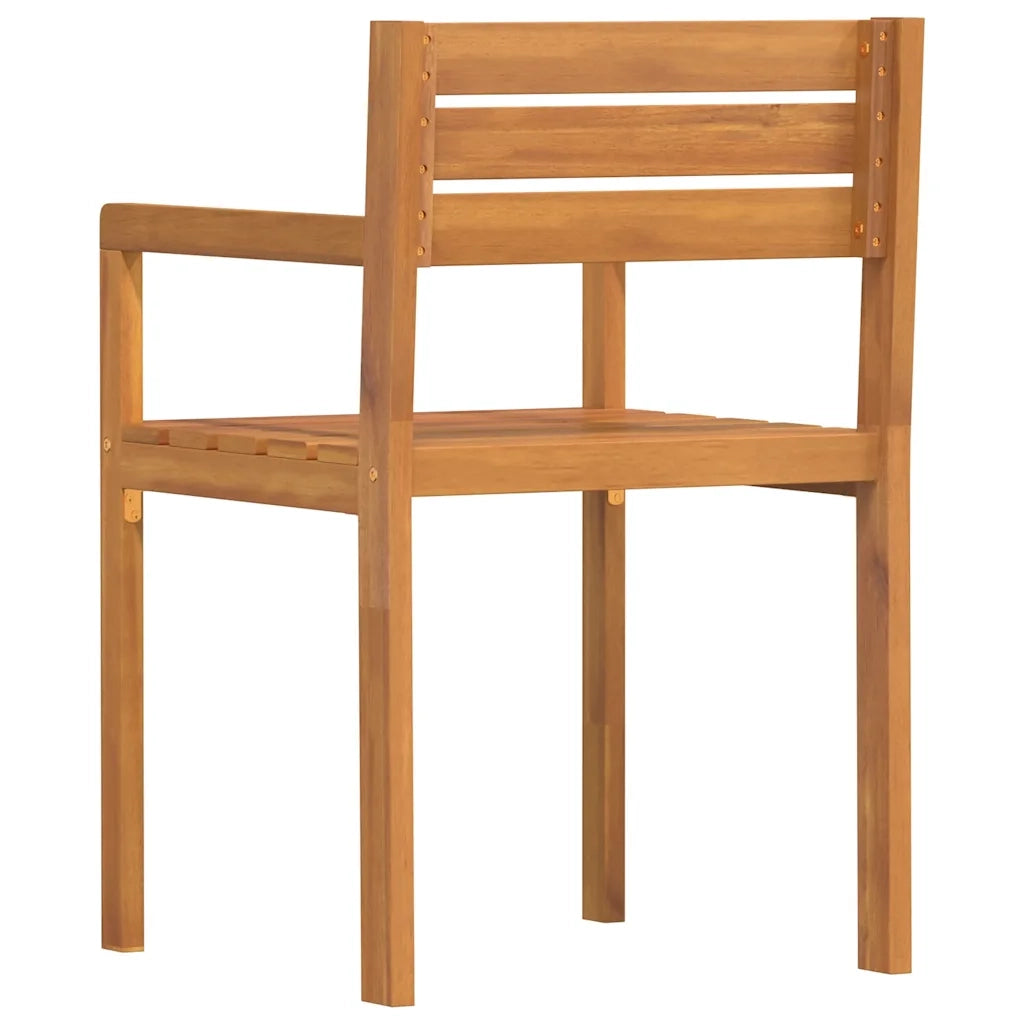 Sedie da Giardino 2 pz 50x53x80 cm Legno Massello di Acacia