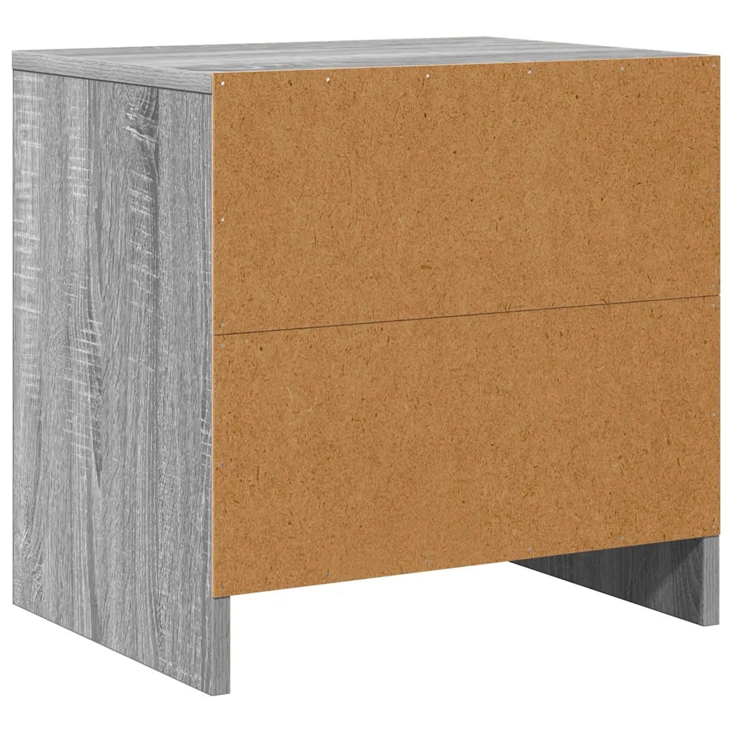 Comodino-Tavolino da notte Grigio Sonoma 45x34x44,5 cm in Truciolato