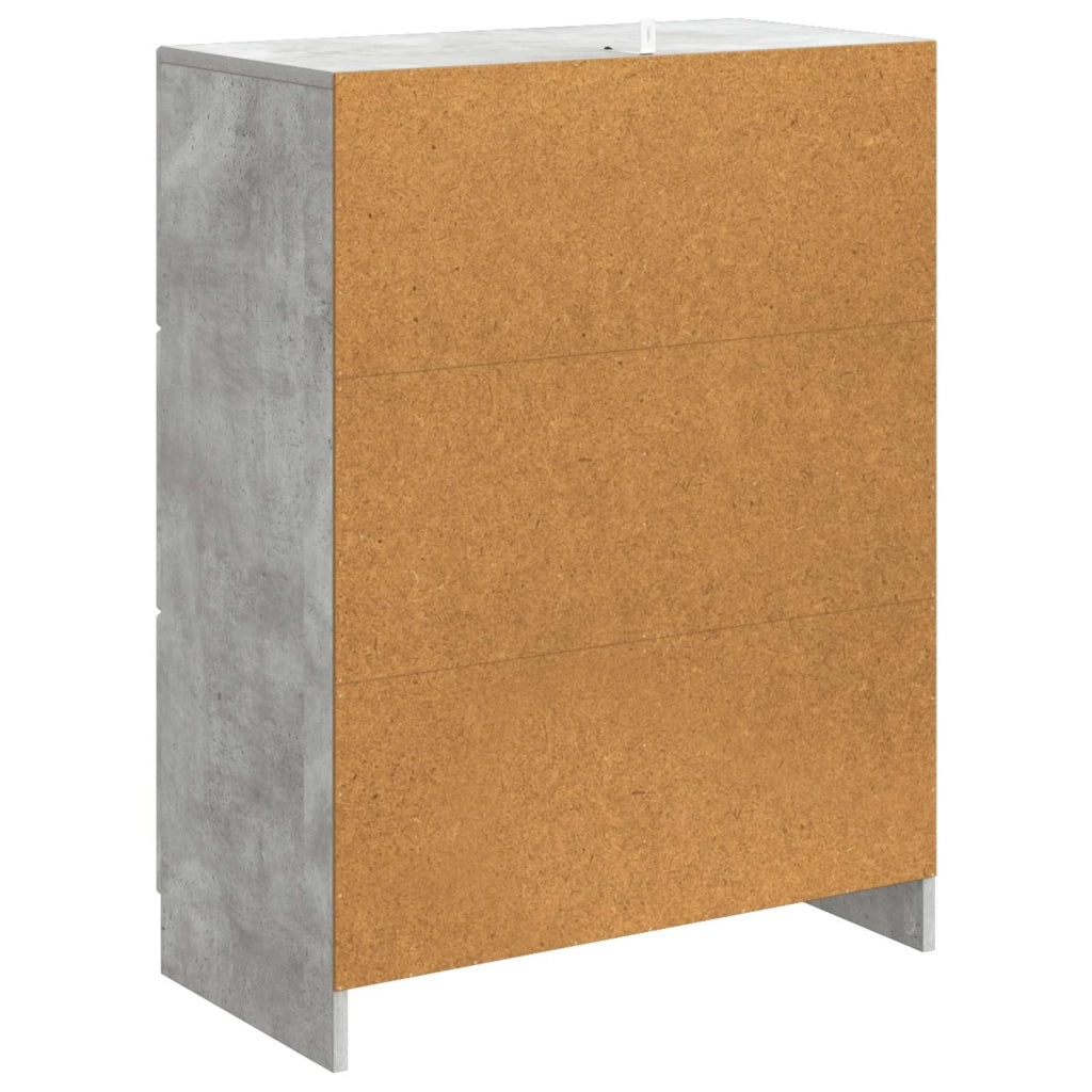 Credenza Grigio Cemento 66 x 34,5 x 87 cm Legno ingegnerizzato 895778
