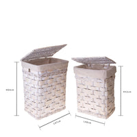 Set 2 Cesti per Biancheria H 64 cm