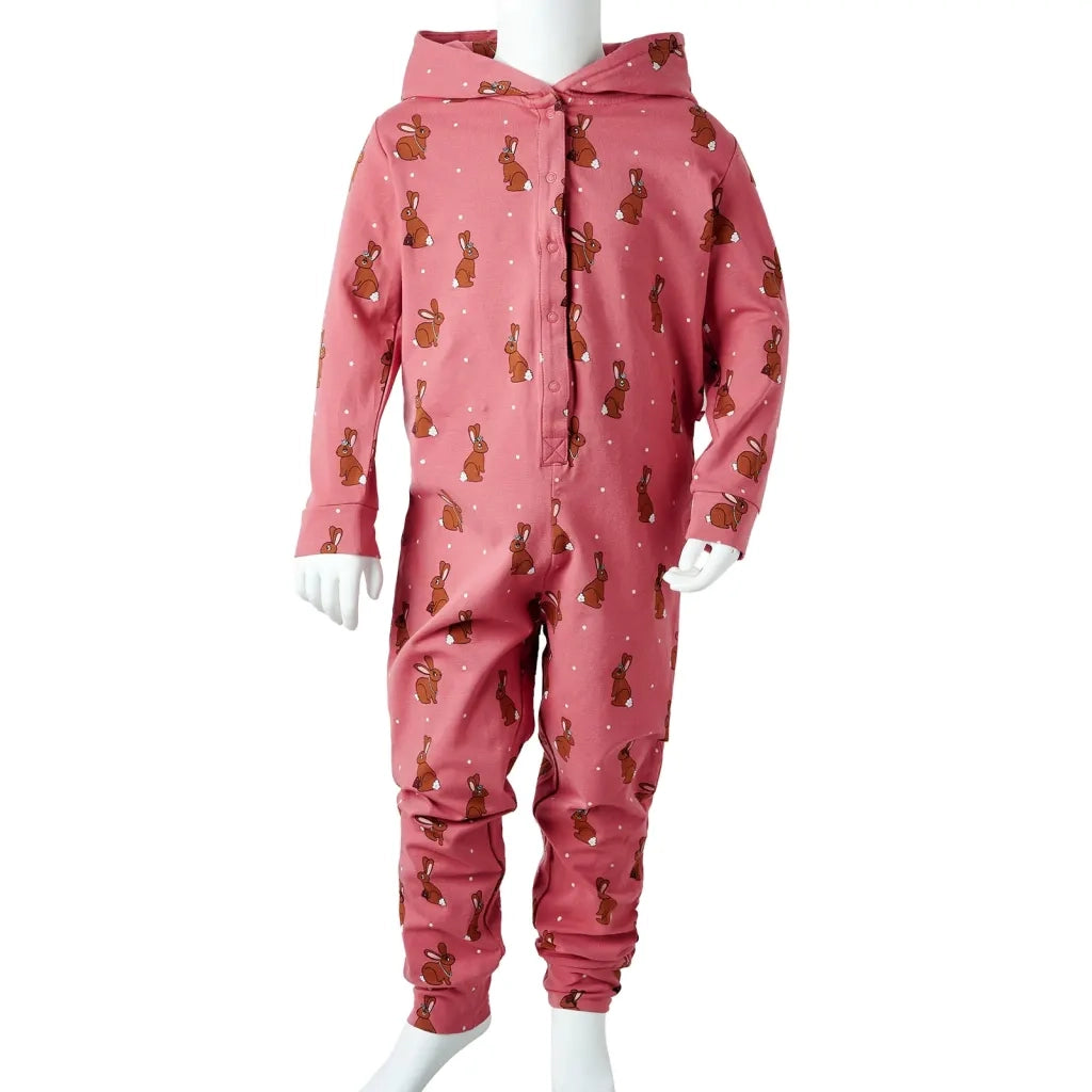 Tutina con Cappuccio da Bambina Rosa Antico 104 CFW4600582