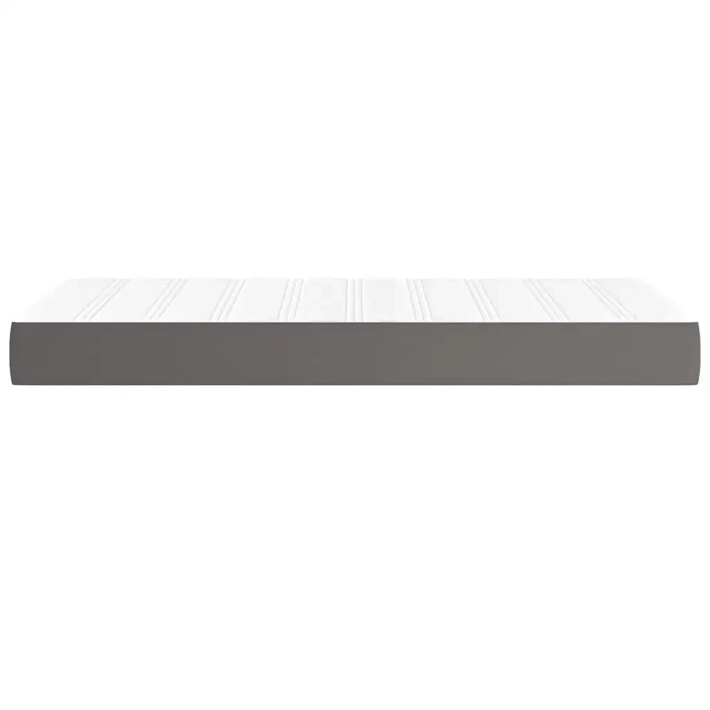 Materasso a Molle per Bambini Rigidità Media Grigio 80x160 cm in Similpelle 4016544