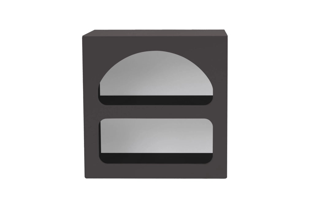 Comodino in legno "Lorin" - 50 x 40 x 50 cm - Grigio antracite