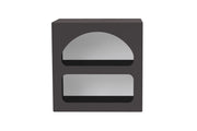 Comodino in legno "Lorin" - 50 x 40 x 50 cm - Grigio antracite