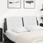 Cuscino Testiera Zadar Bianco e Nero 137 cm in Similpelle