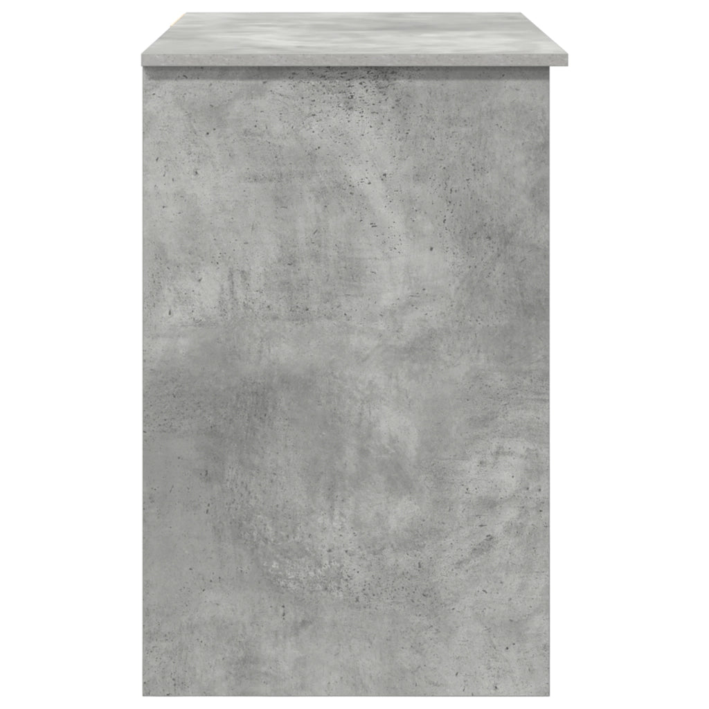 Scrivania con Spazio di Archiviazione Grigio Cemento 90x49.5x75 cm Legno Compresso