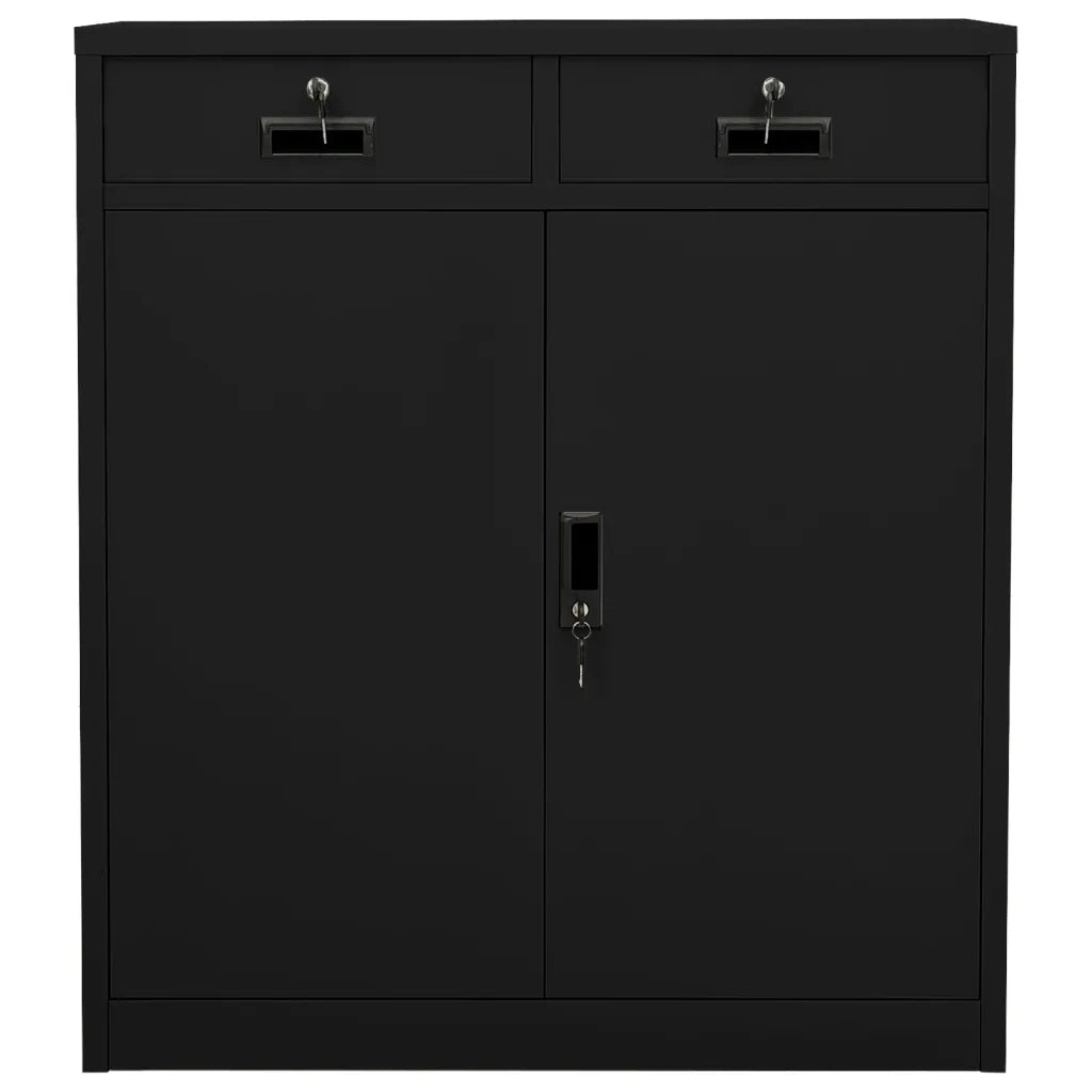 Armadio per Ufficio Nero 90x40x102 cm in Acciaio cod mxl 51704