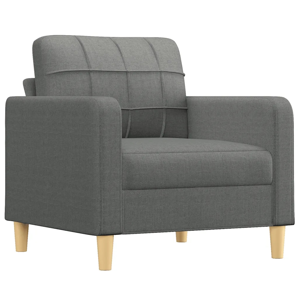 Poltrona | Sedia Relax Grigio Scuro 60 cm in Tessuto
