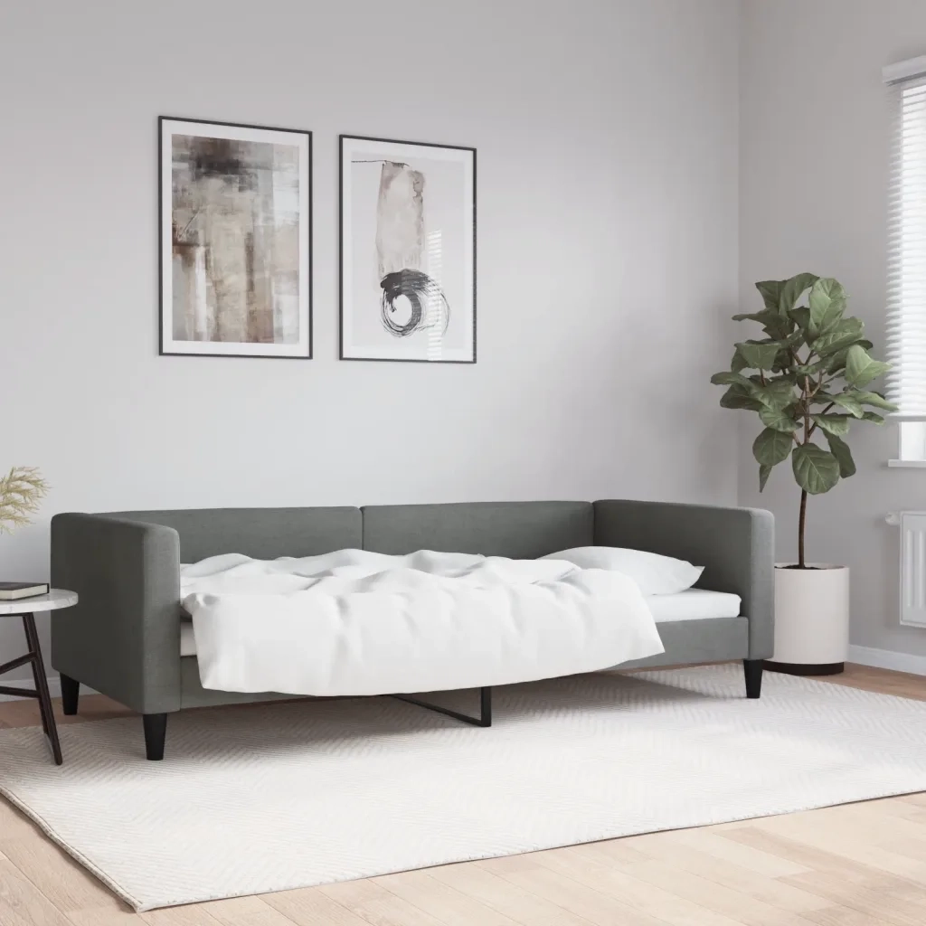 Letto da Giorno Grigio 90x200 cm in Tessutocod mxl 70648
