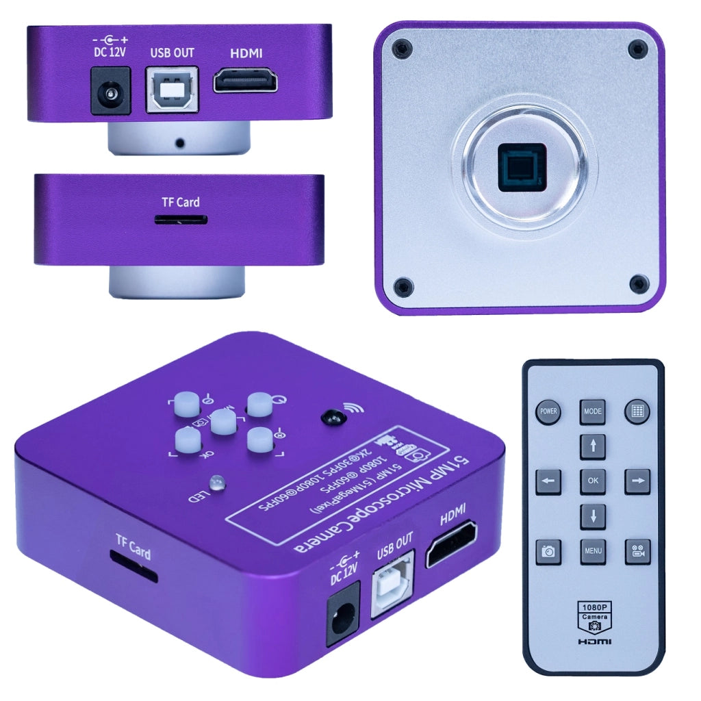 Camera Microscopica Puppis Pink PRO KMPPP-HDMI-USB 51MP – Alta Risoluzione 4K | HDMI e USB