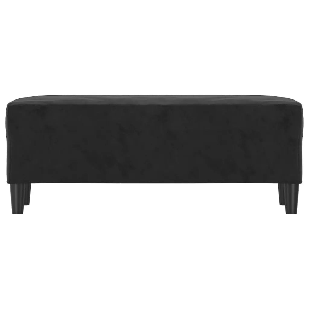 Panca Nero 100x35x41 cm in Velluto CFW9924486