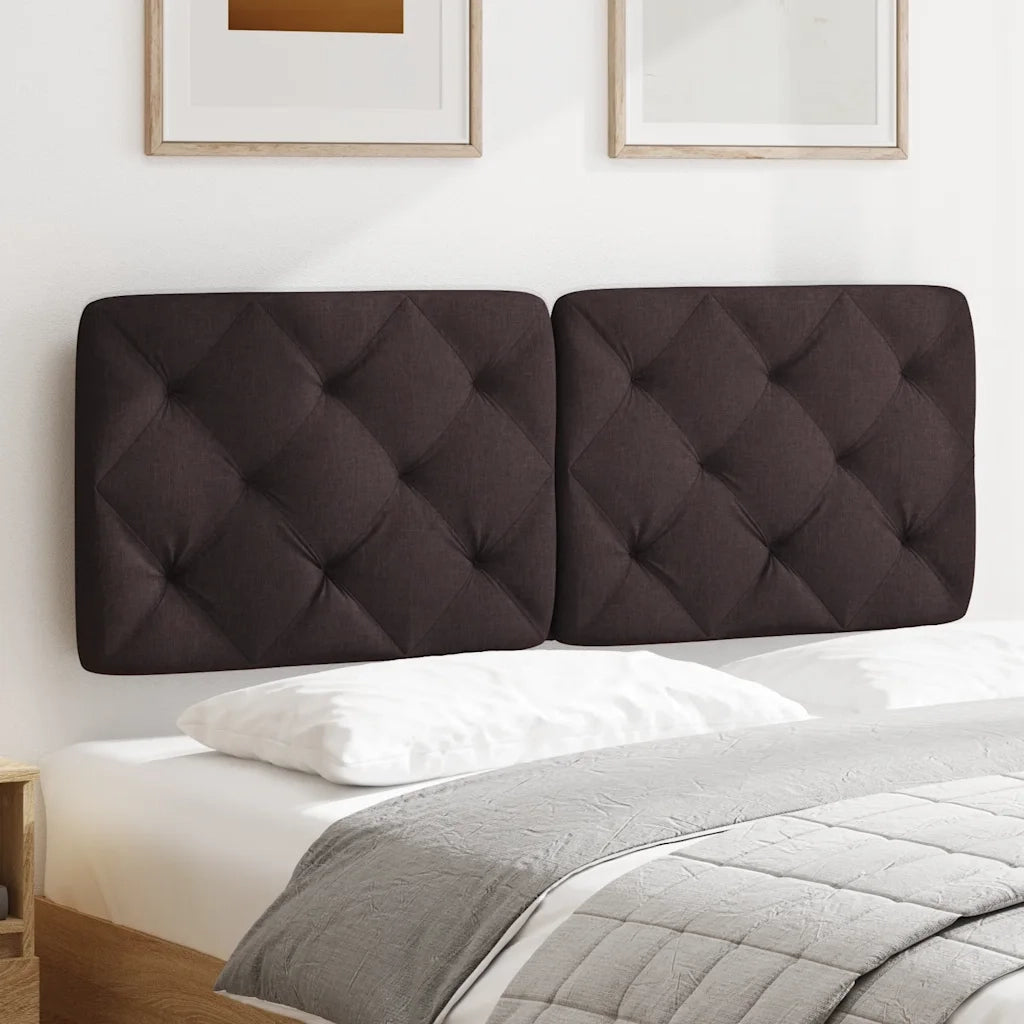 Cuscino Testiera Marrone Scuro 140 cm in Tessuto 4019222