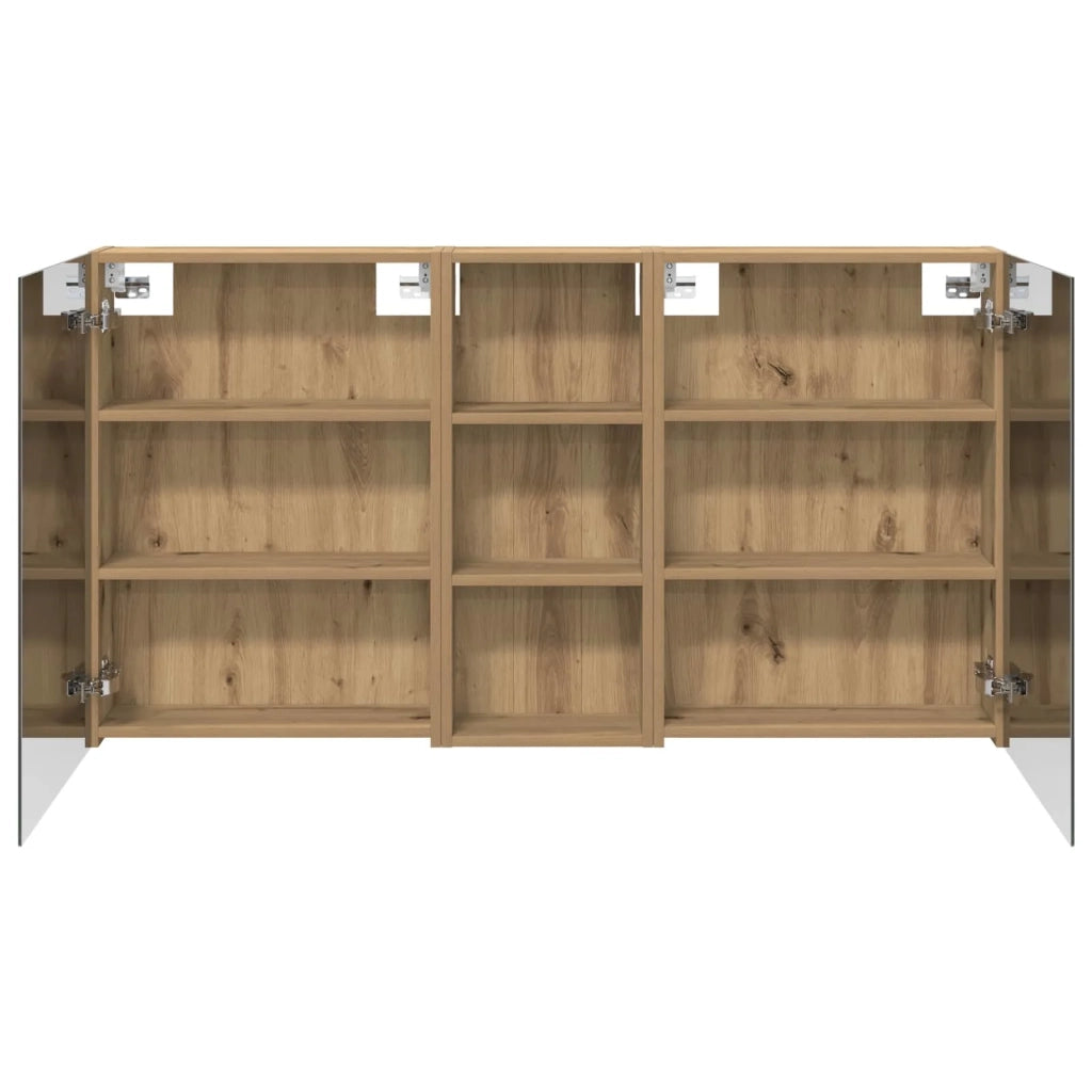 Set di Armadi da Bagno con lo scaffale 3 pcs 130 x 14,5 x 70 cm