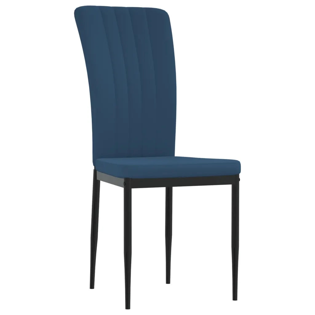 Sedie da Pranzo 2 pz Blu in Velluto 326092
