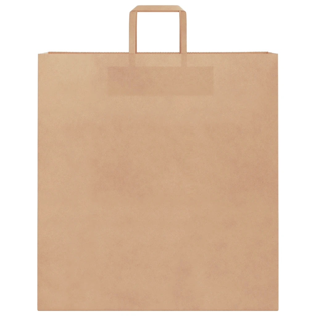 Sacchetti di Carta 250 pz con Manici Marrone 45x17x48 cm