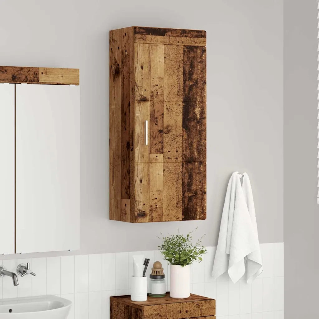 Armadio da bagno a muro TULUM Legno vecchio 37 x 24,5 x 86 cm 880339