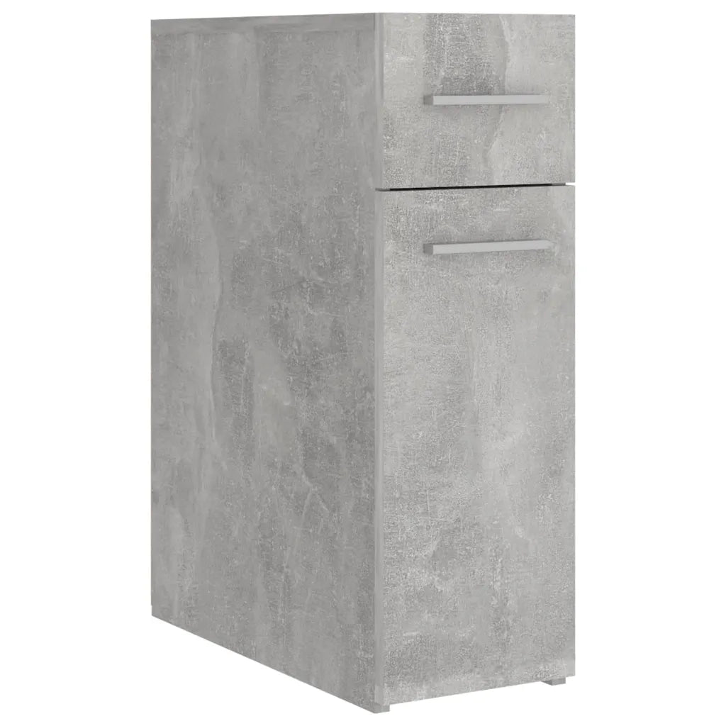 Mobiletto da farmacia pratico contenitore 20 x 45,5 x 60 cm legno grigio cemento 02_0047788