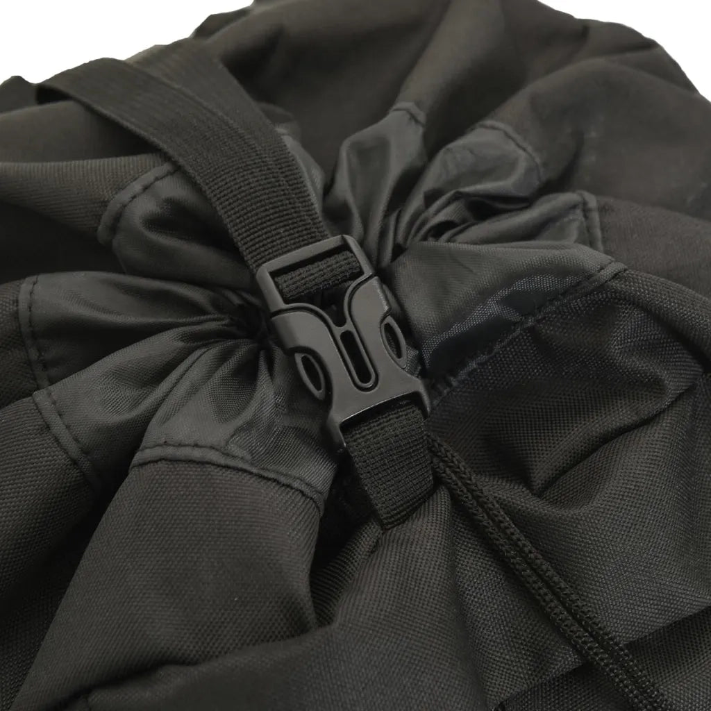Zaino da Trekking Nero 80 L in Tessuto Oxford