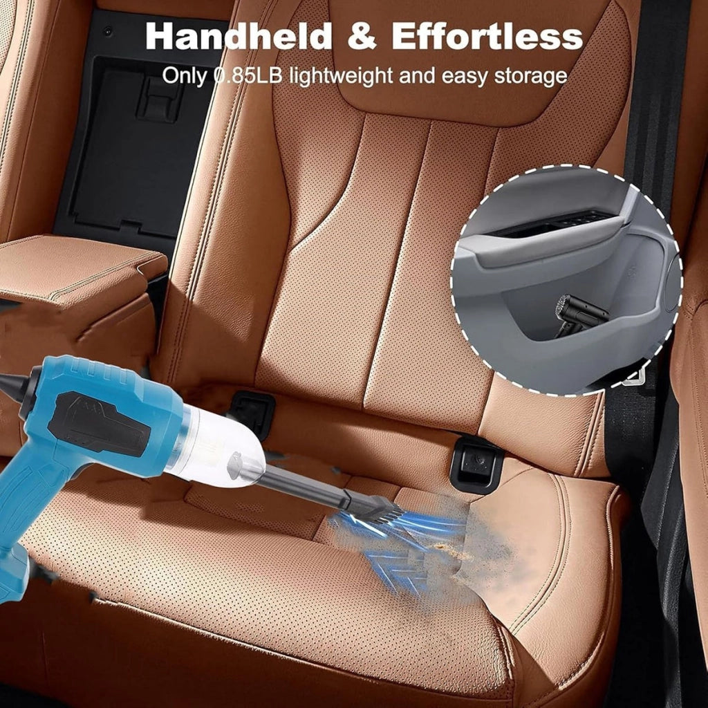ASPIRAPOLVERE PORTATILE AUTO A BATTERIA 48VF RICARICABILE CON ACCESSORI