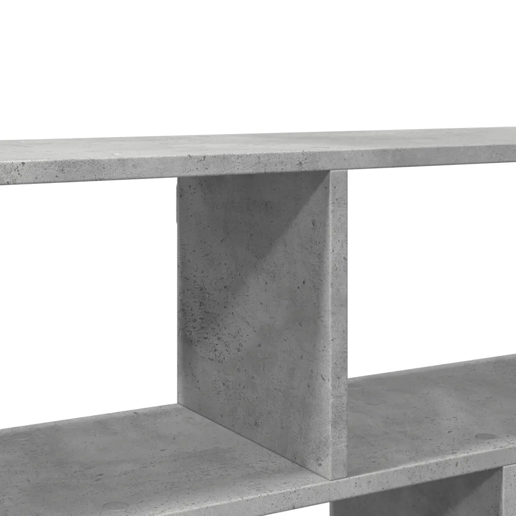 vidaXL Scaffale a Muro Grigio Cemento 100x25x50 cm Legno Multistrato