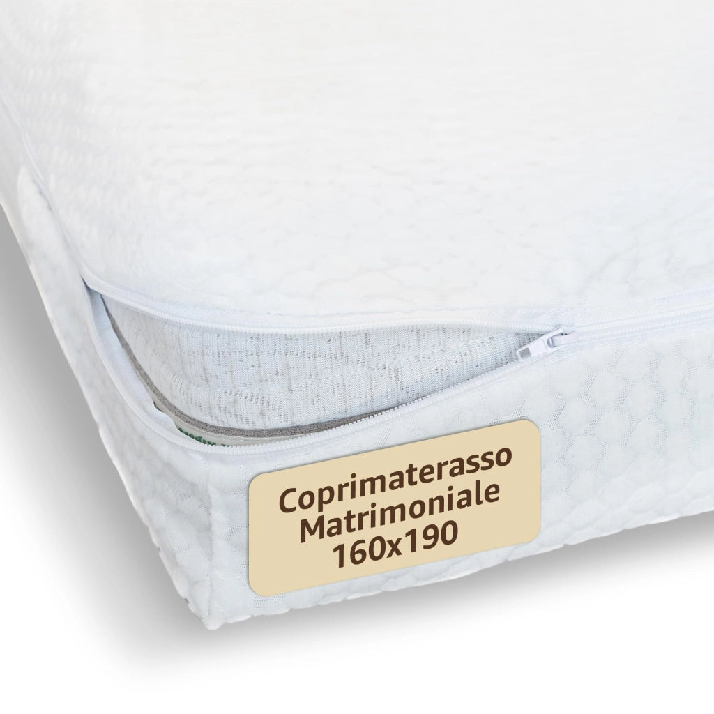 SONIT - Coprimaterasso Matrimoniale Con Cerniera Misura: MATRIMONIALE 160X190